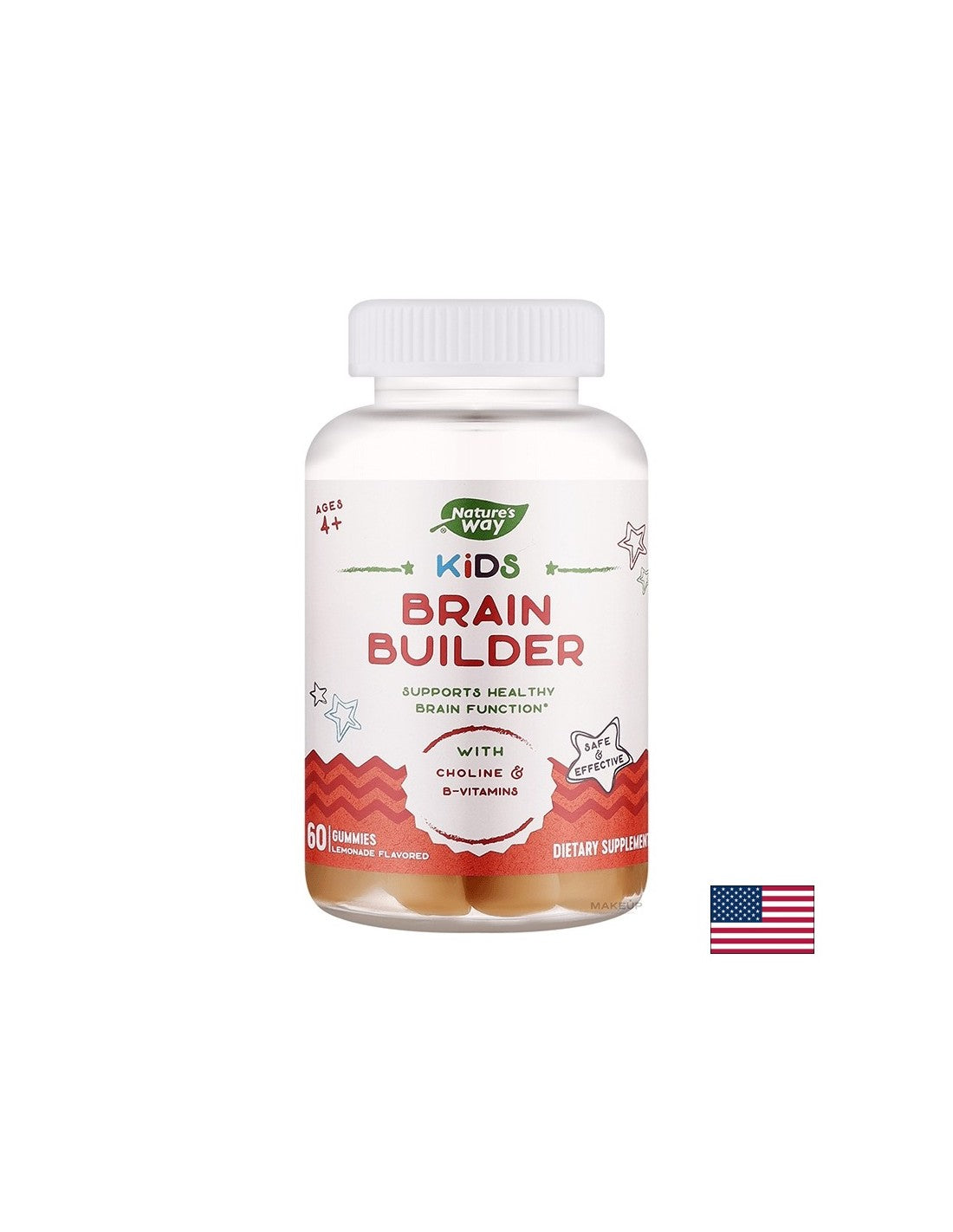 Otroška formula za stimulacijo možganske aktivnosti - otroški gradbenik možganov, 60 gel tablet