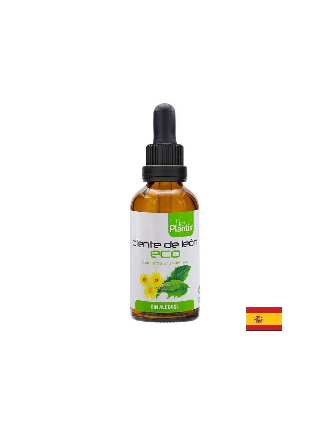 Dandelion - Diuretik in hepatoprotektiv - Diente de Leon Eco Plantis®, Tinktura brez alkohola, 50 ml