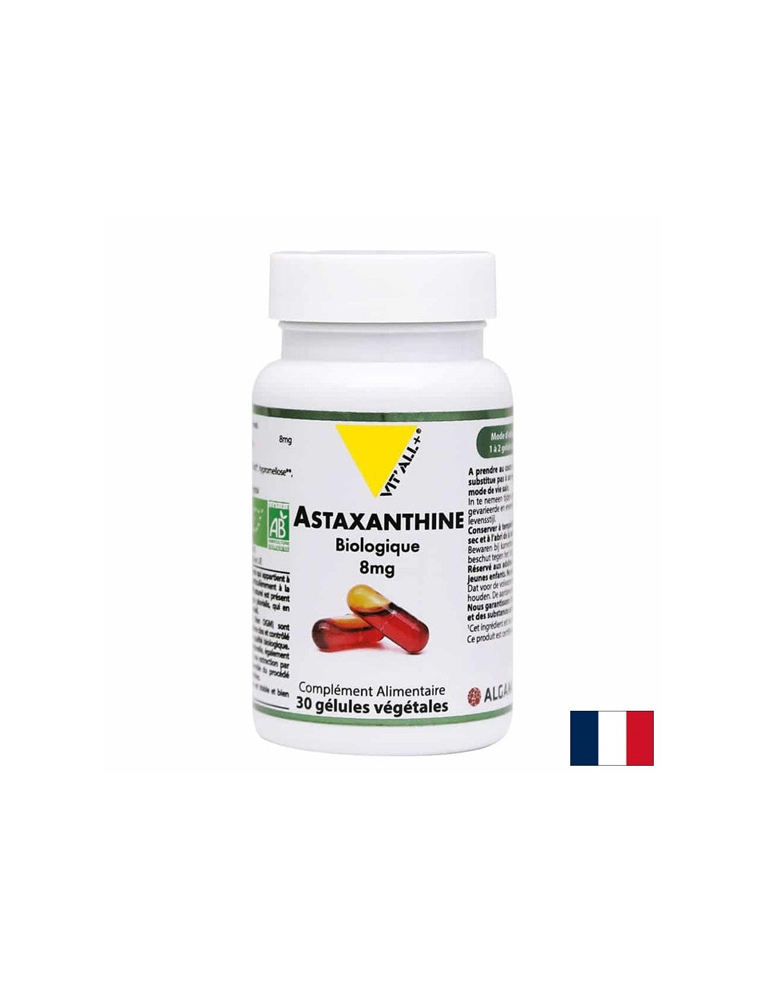 Dober vid in celično zdravje - astaksantin, 8 mg x 30 kapsul