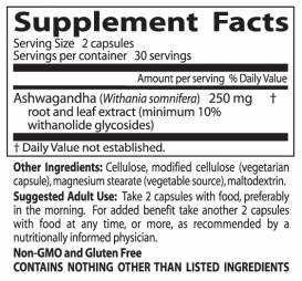 Najboljši ashwagandha 125 mg - 60 kapsul