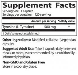 Najboljši L -tirozin 500 mg - 120 kapsul