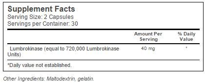 Najboljša lumbrokinaza 20 mg - 60 kapsul