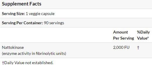 Najboljša Nattokinase 2000 fus - 90 kapsul