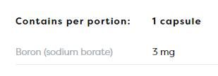 Boron 3 mg - 60 kapsul
