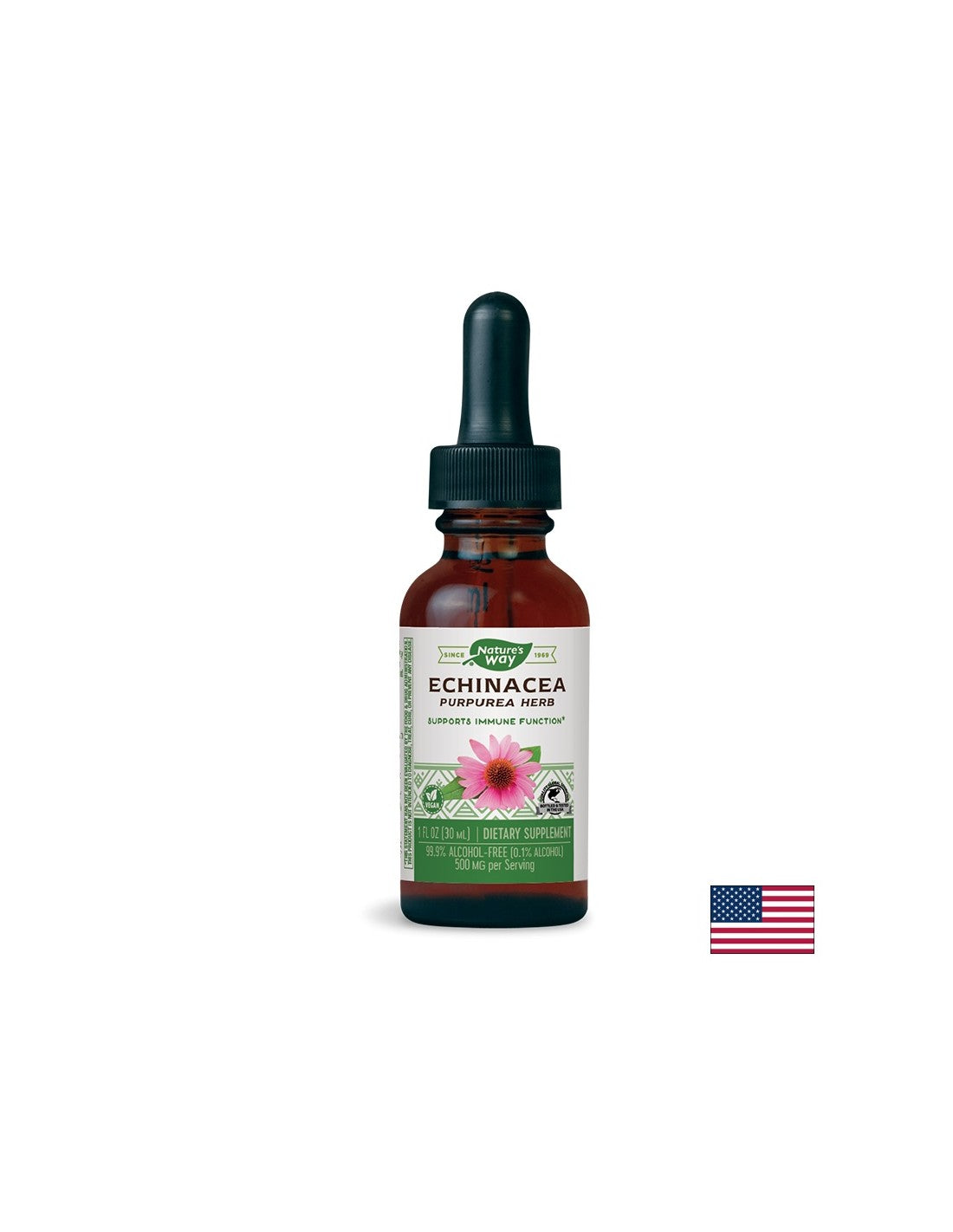 Echinacea - tinktura - imunost in dihalni sistem, 30 ml (brez alkohola)