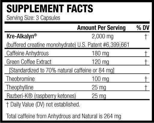 Kre-Alkalyn Hardcore - 120 capsules - Nutra Best Europe