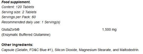 Gluta Zorb Glutamin - 120 kapsul