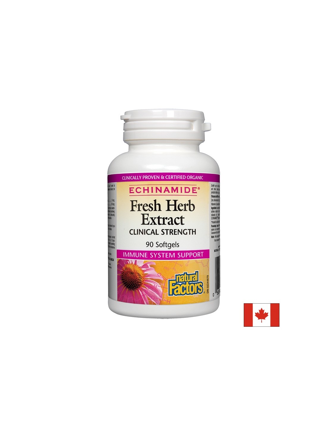 Ehinamid Sveže zelišče Extract klinična moč 250 mg - 90 gel kapsul