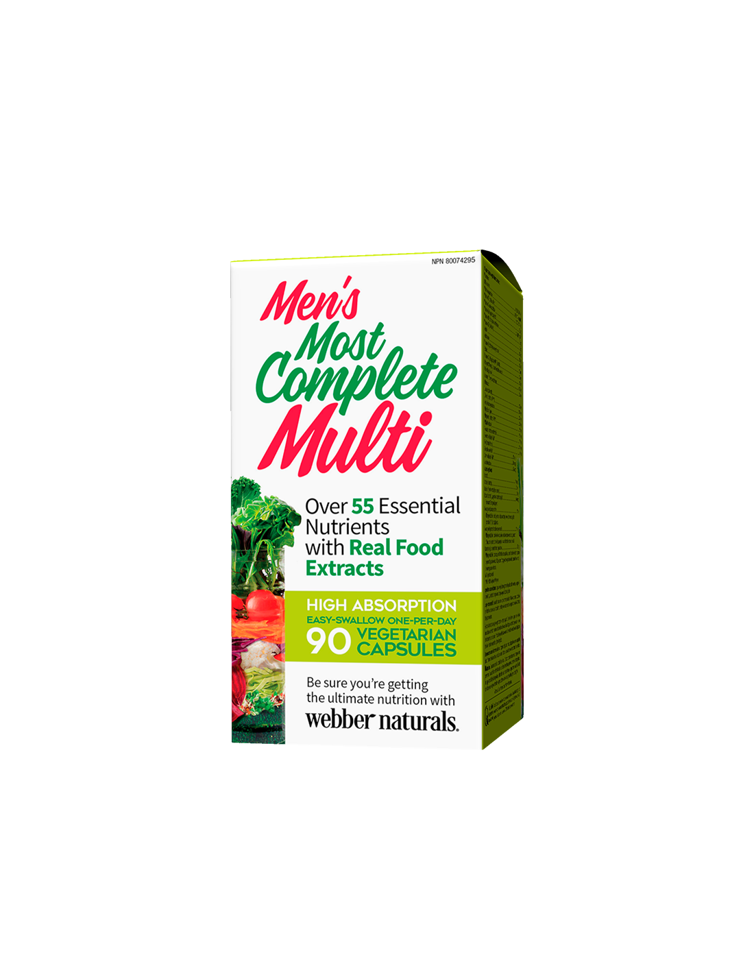 Multivitamin za moške - Men's Most Complete Multi, 90 V kapsul <tc>Webber Naturals</tc>