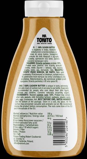 G. Tonito / Cashew Butter Smooth 400 gramov