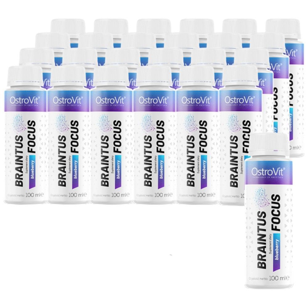 Braintus Focus Shot | Energija in podpora za možgane - 20 x 100 ml