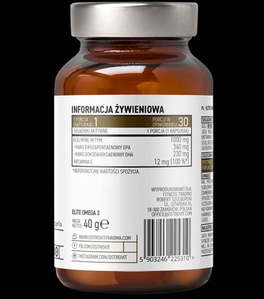 Elitna omega 3 1000 mg + vitamin E 30 gel kapsul