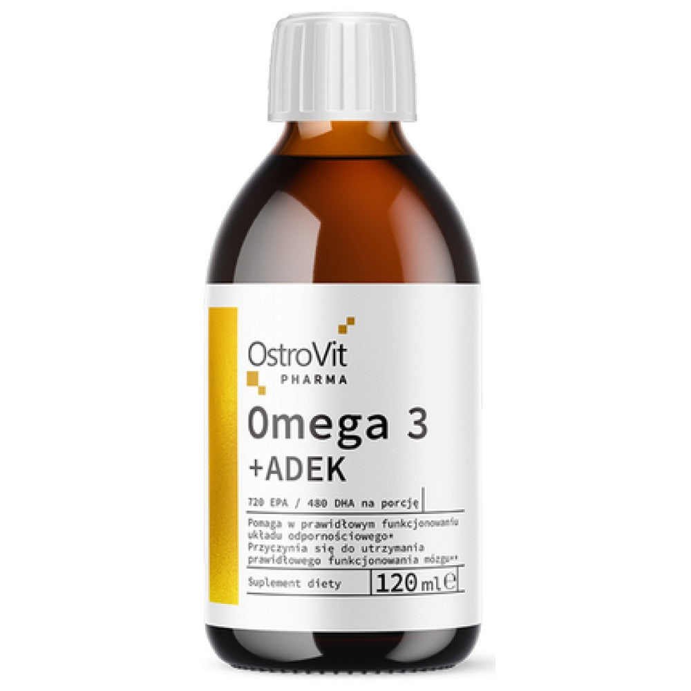 Omega 3 tekočina + adek | Vitamin A + D + E + K 120 ml