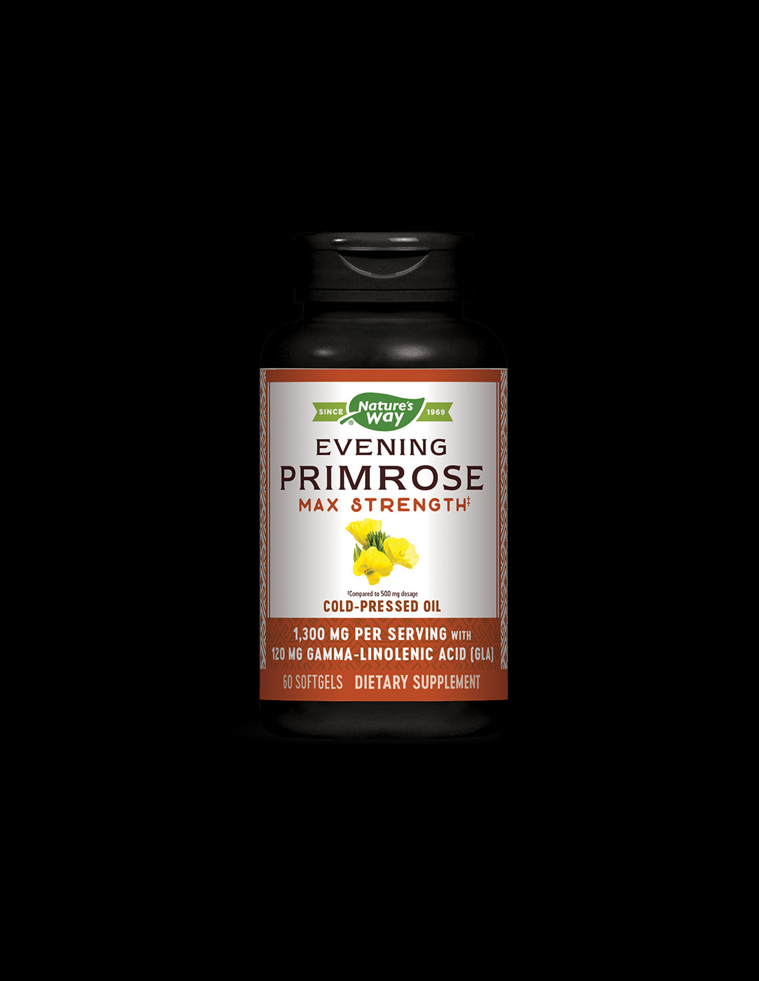 Evening Primrose Oil 1300 mg - 60 Gel capsules - Nutra Best Europe