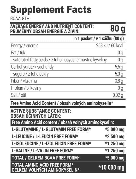 BCAA GT+ - 80 gramov