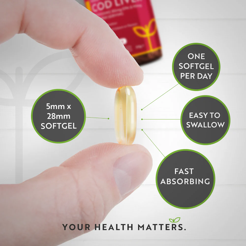 Olje jeter Cod 1000 mg - 365 softgelov
