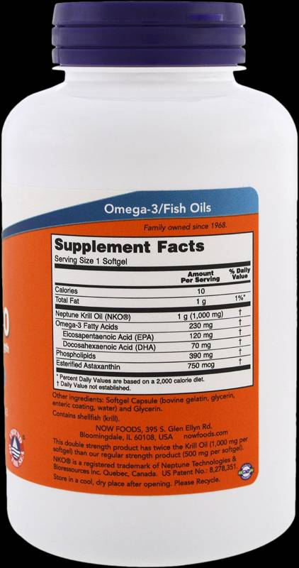 Olje Neptune kril 500 mg - 120 gel kapsul