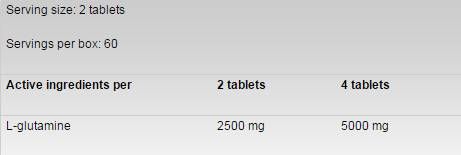Glutamin 1250 - 120 tablet