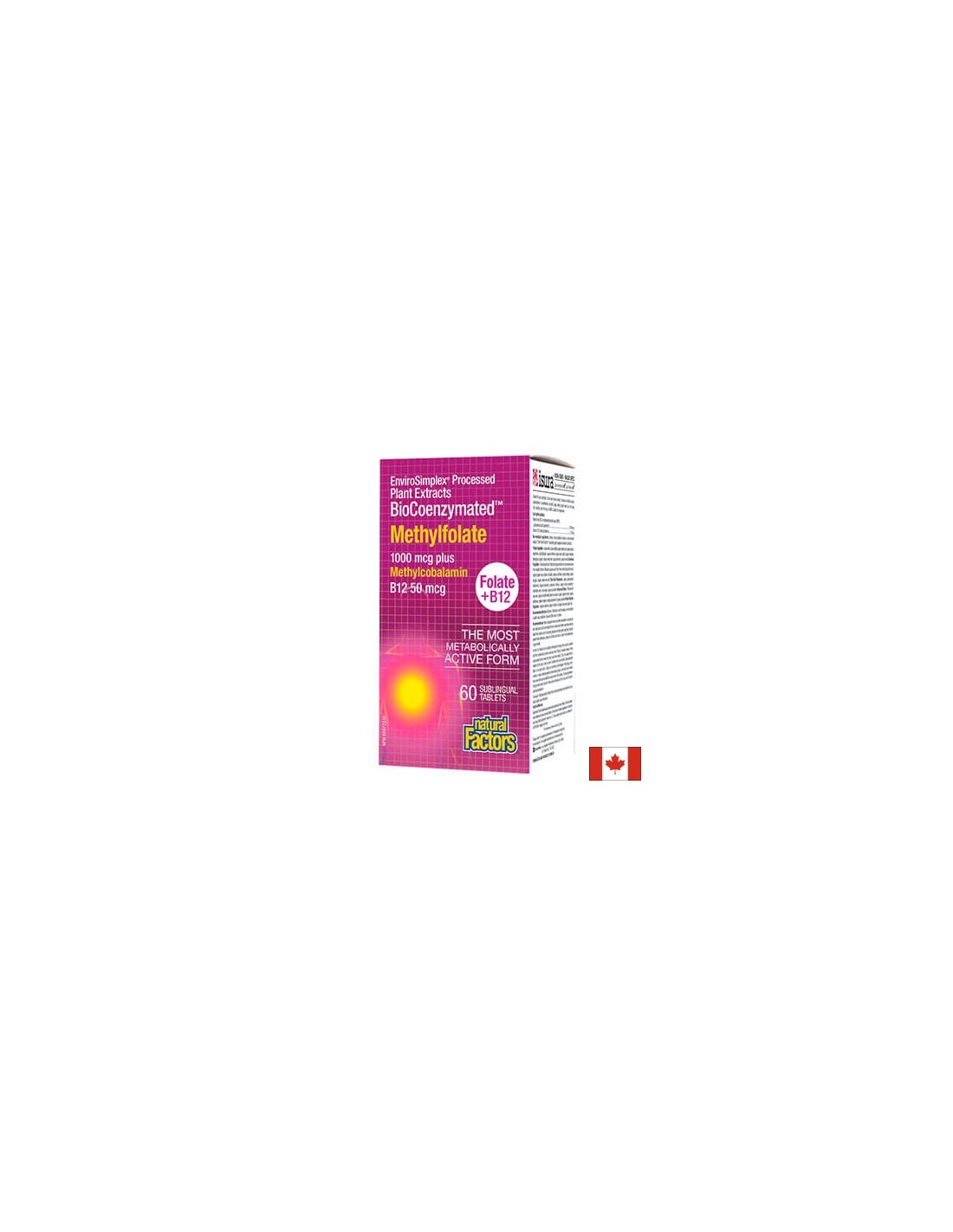 Metilfolat 1000 mcg / 50 mcg plus metilkobalamin B12 - 60 tablet