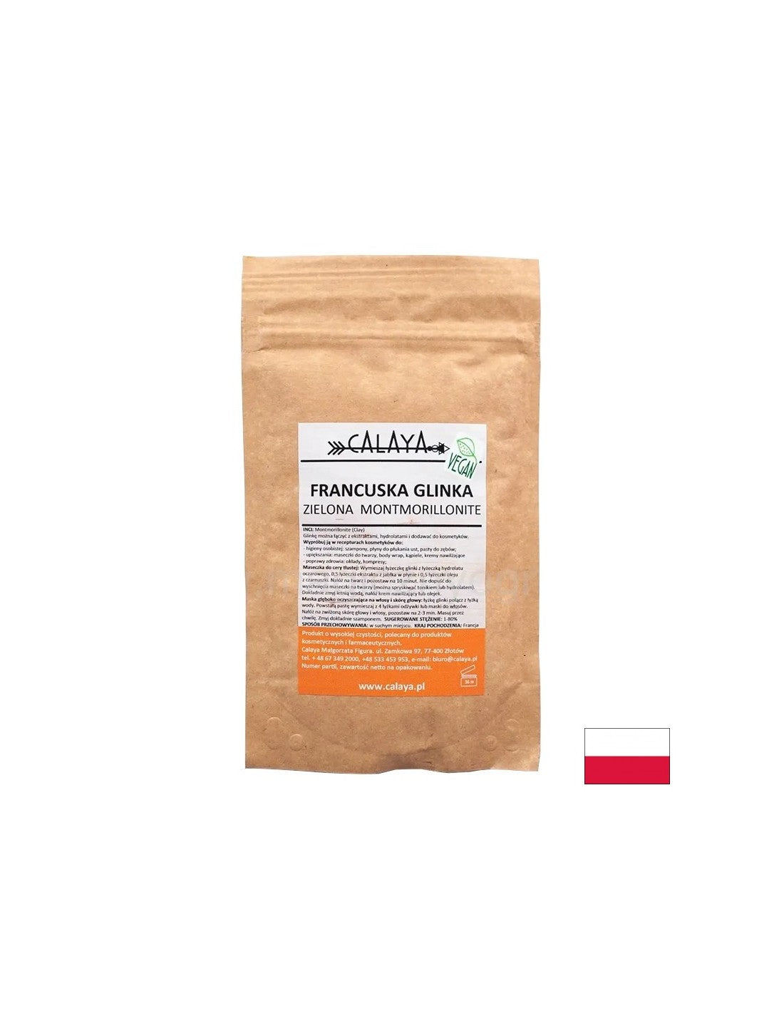 Francoska zelena glina Montmorillonit, 100 g prahu