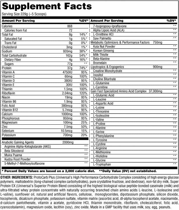Hitro pridobivanje - 2312 gramov