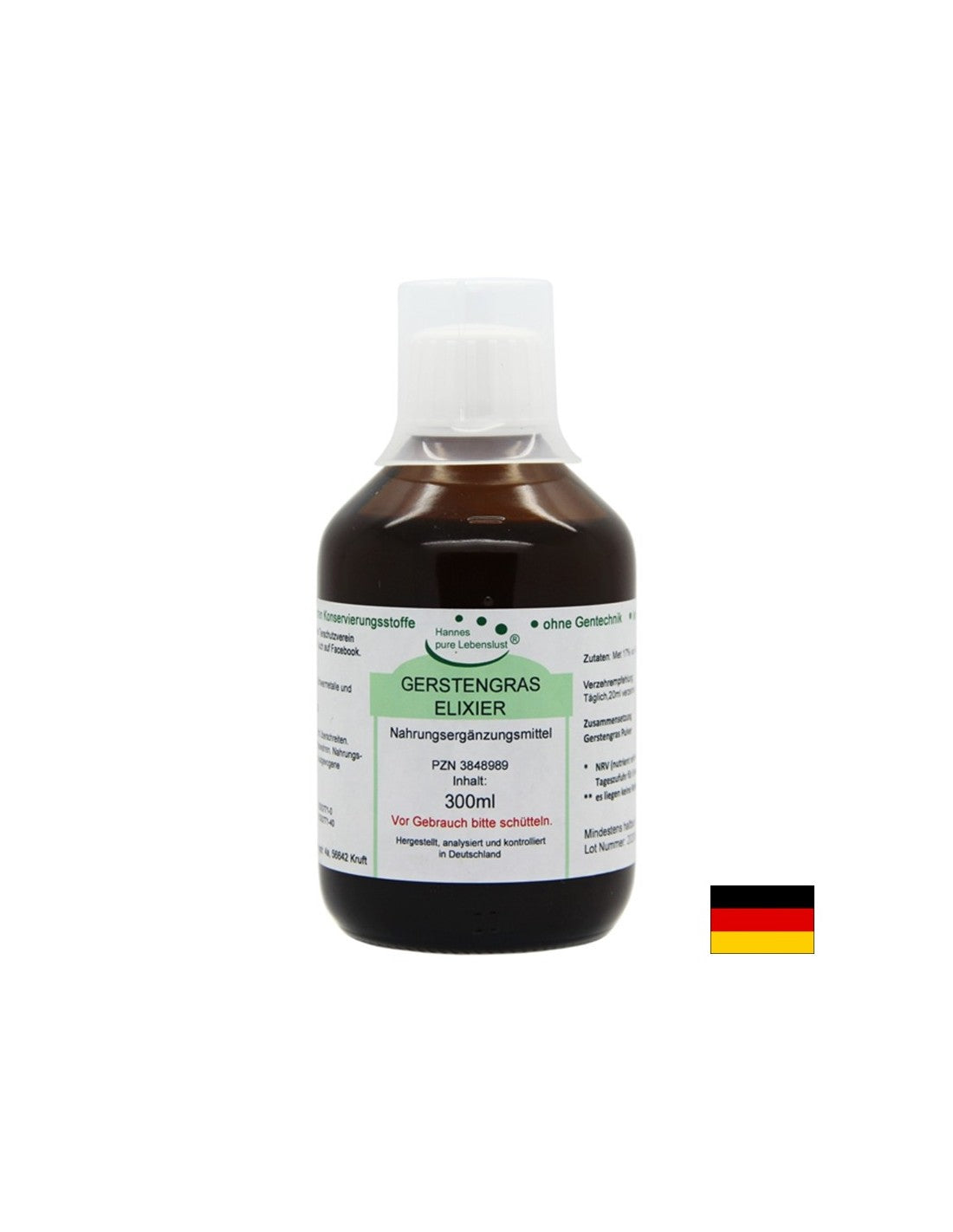 Gerstengras Elixier - Elixir of barley grass, 300 ml El Compra - Nutra Best Europe