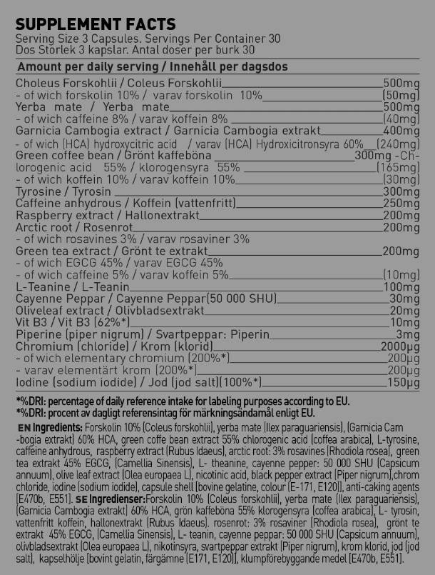 Pojdite trdo / napredno - 90 kapsul