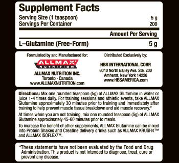 Glutamin - 1000 gramov