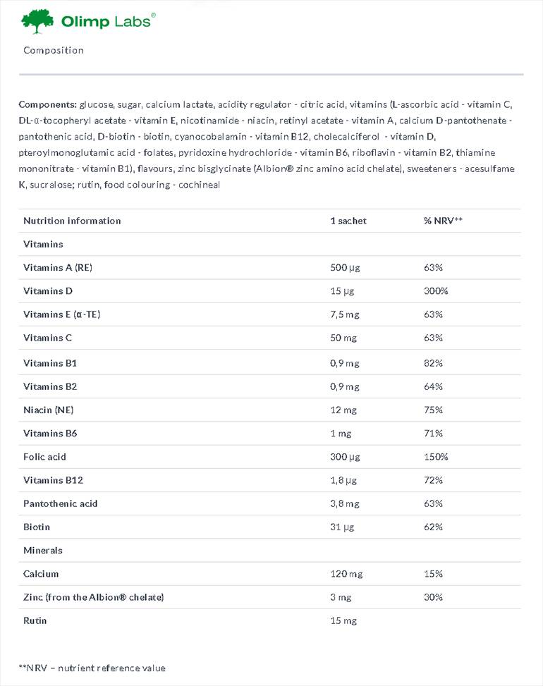 GOLD-Vit Junior 15 Sachets - Nutra Best Europe