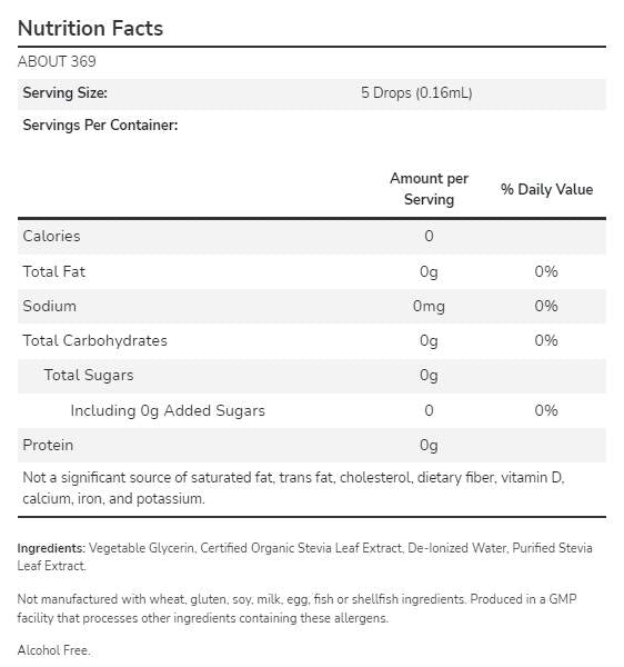 Boljša Stevia® tekočina | Glicerit - 237 ml