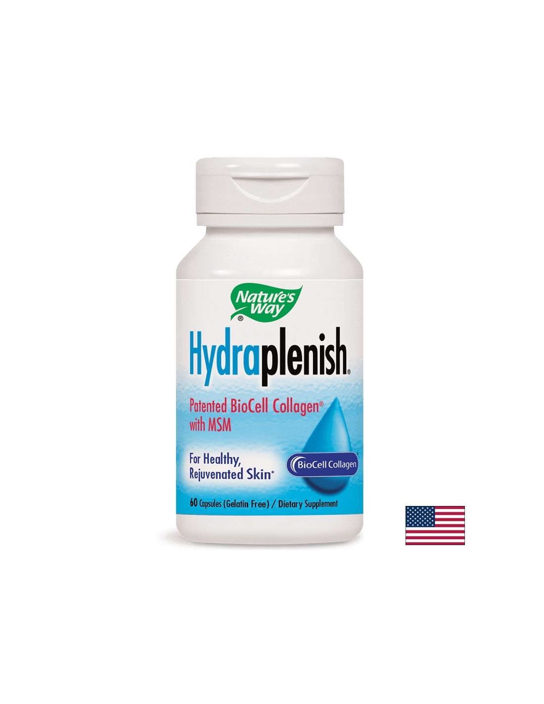 Kolagen s hialuronsko kislino in MSM Hydraplenish® - lepa koža in zdravi sklepi, 750 mg, 60 kapsul Narava pot