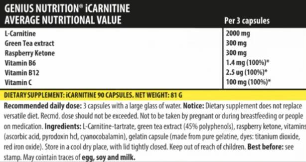Icarnitin - 90 kapsul