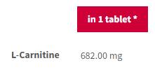 L-karnitin Endurance Sport | Šumeča - 20 topnih tablet