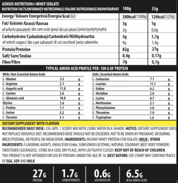 IWHEY ISOLATION - 900 gramov