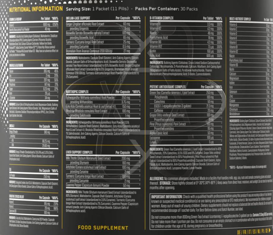 Črni sklad | Ultimate Health Pack - 30 paketov