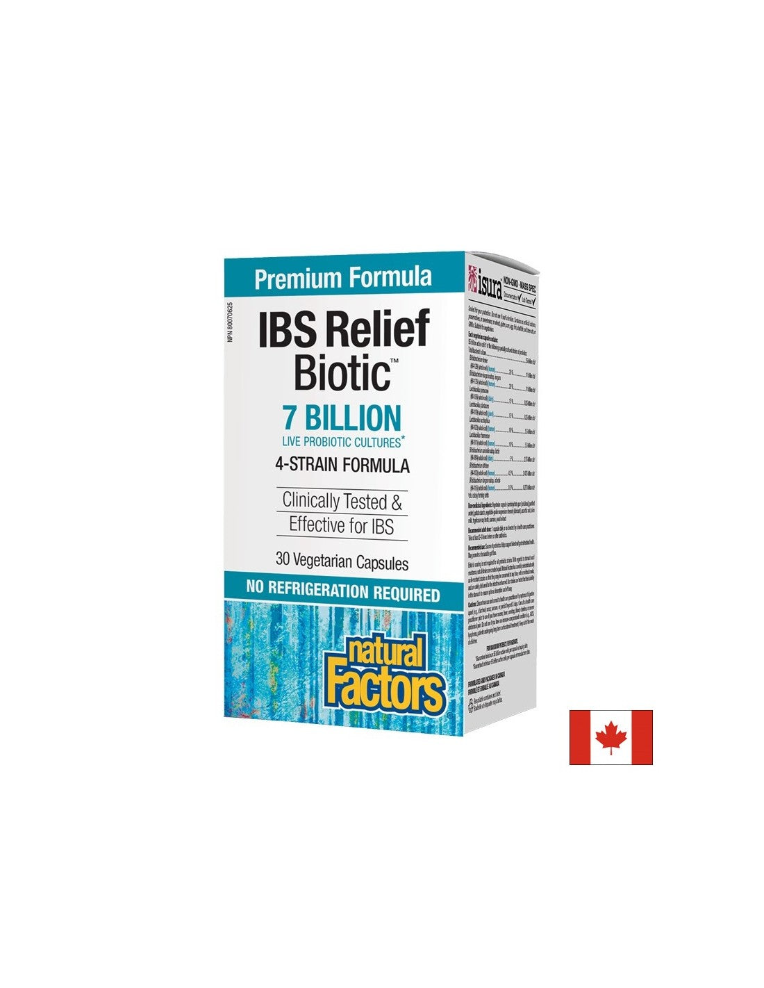 IBS Relief Biotic™ | 7 Billion Live Cultures, 4 Strains - 30 capsules - Nutra Best Europe