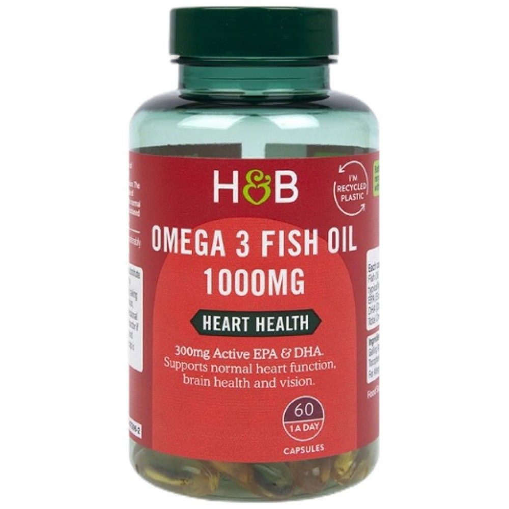 Omega 3 koncentrat ribjega olja 1000 mg - 60 gel kapsul