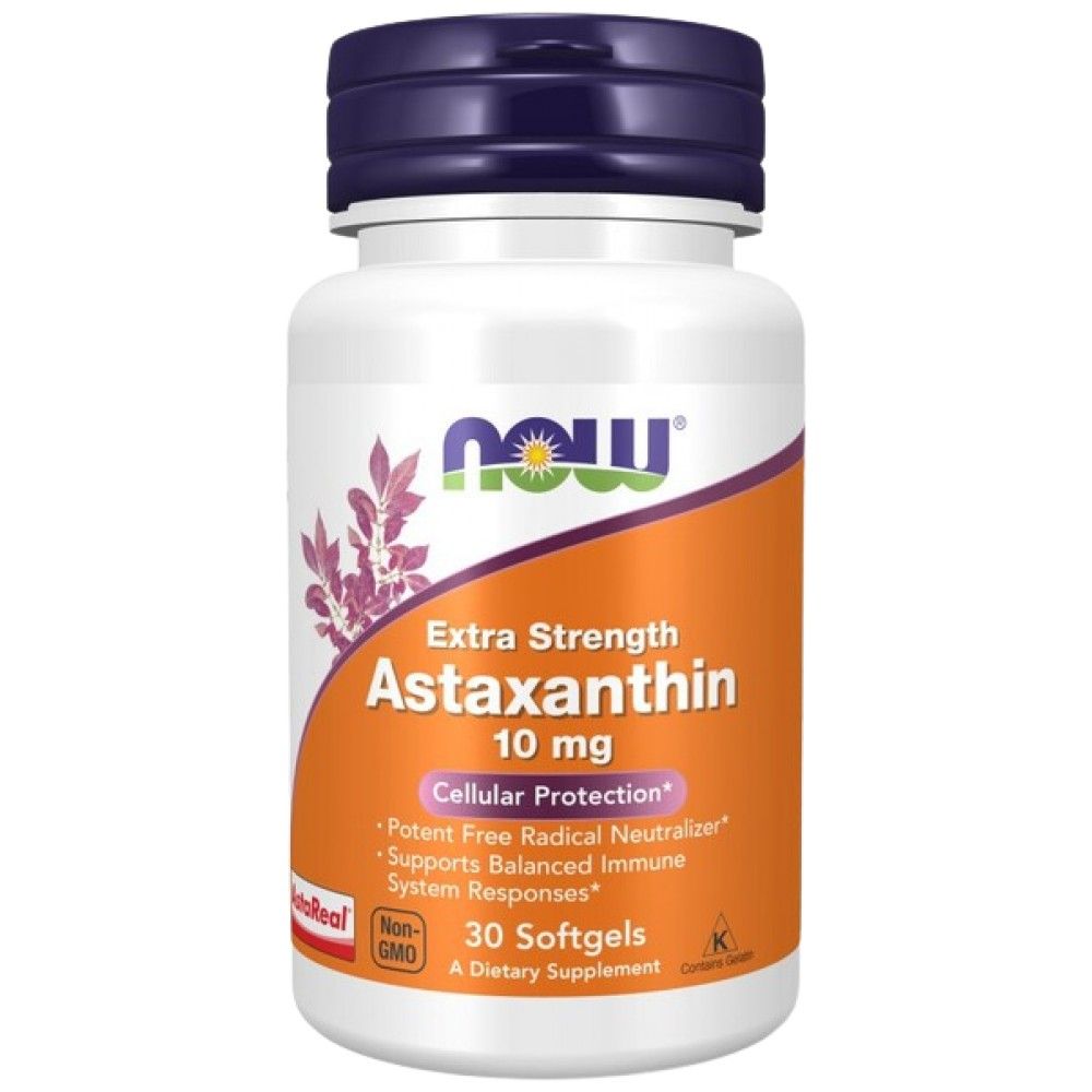 Astaxanthin 10 mg Extra Strength - 30 Softgels