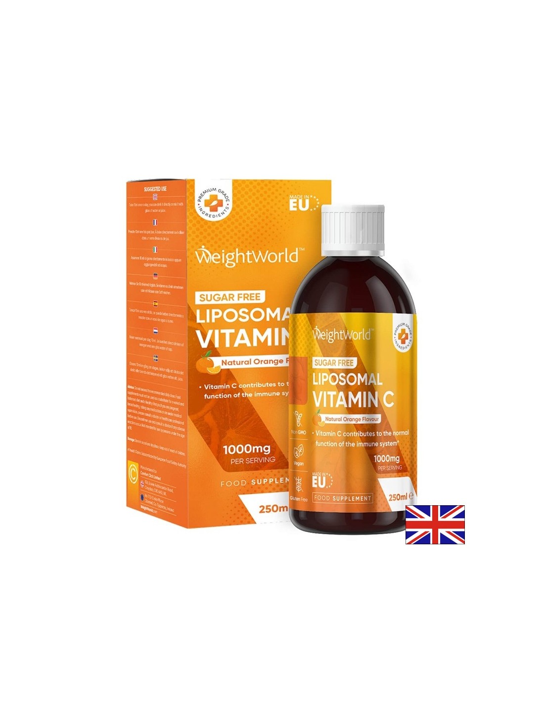 Imunost - vitamin C (liposomski), 1000 mg x 250 ml, pomarančni okus