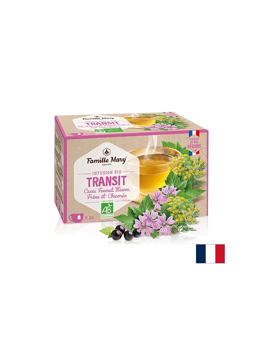 Infusion Bio Transit / čaj za dobro črevesno peristalso, 20 filtrirnih vrečk