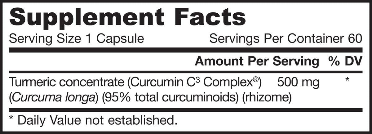 Kurkumin 95.500 mg | 95% kurkuminoidov ekstrakt kurkume - 60 kapsul