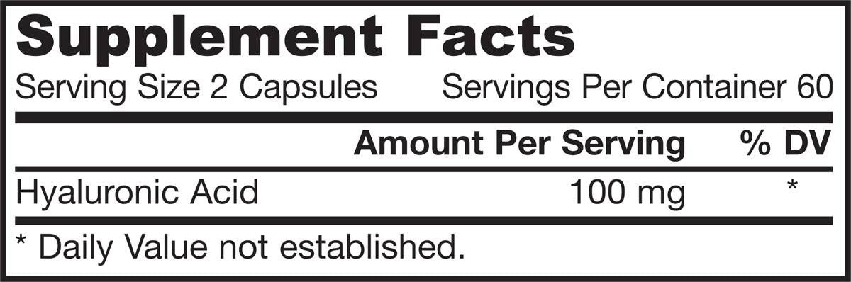 Hialuronska kislina 50 mg - 60 kapsul