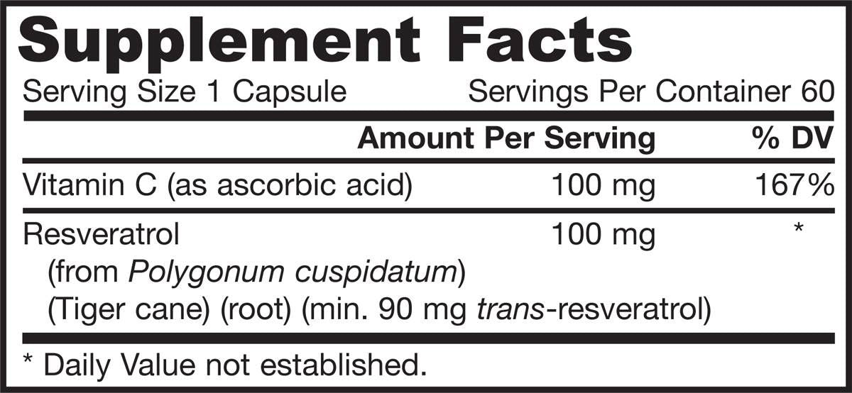 Resveratrol 100 mg - 60 kapsul
