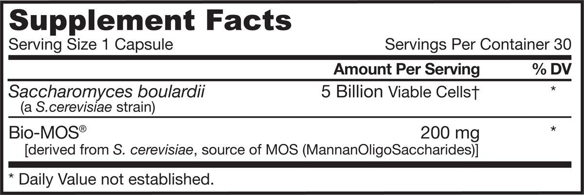 Saccharomyces boulardii + mos - 30 kapsul