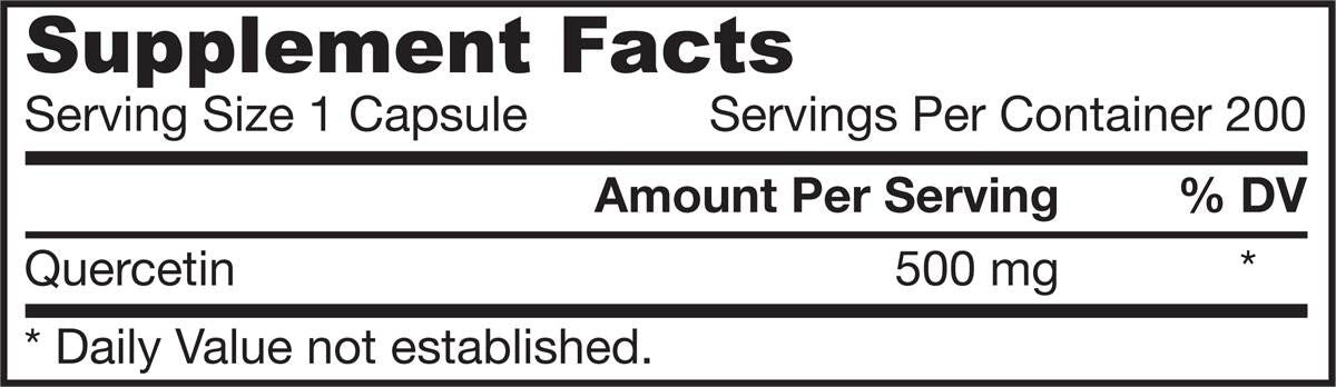 Quercetin 500 mg - 200 KAPUSULI