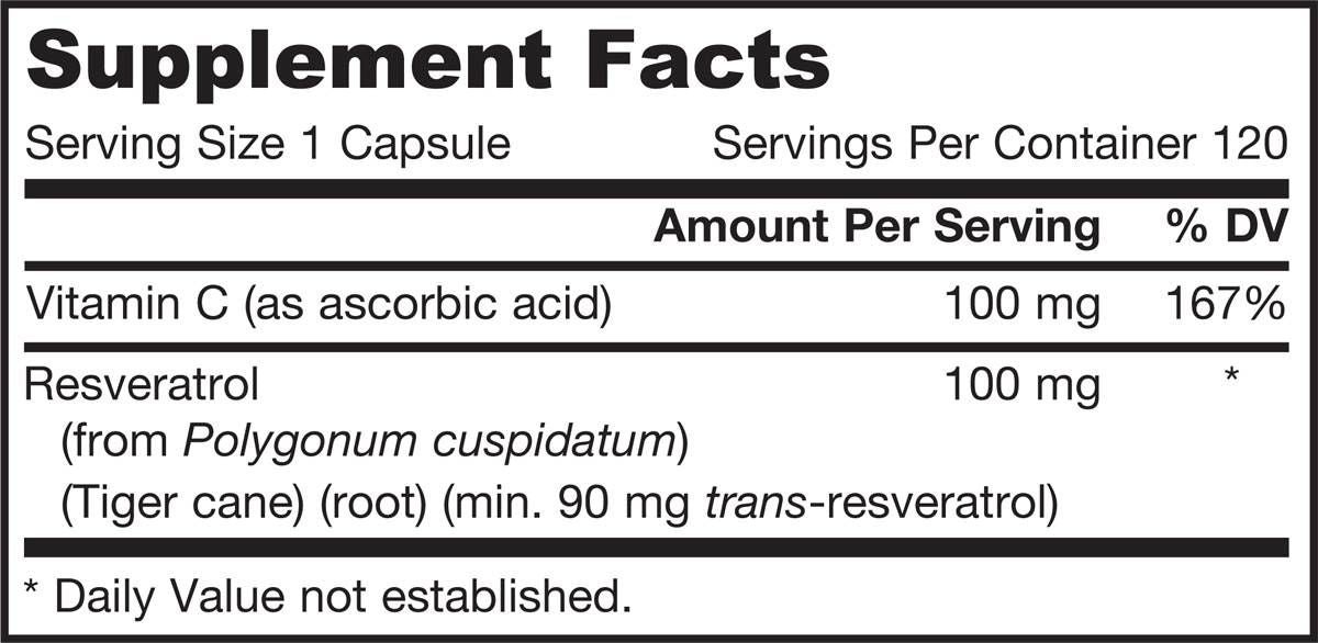 Resveratrol 100 mg - 60 kapsul
