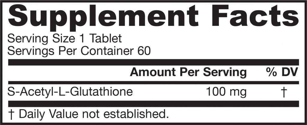 S-acetil l-glutation 100 mg-60 tablet