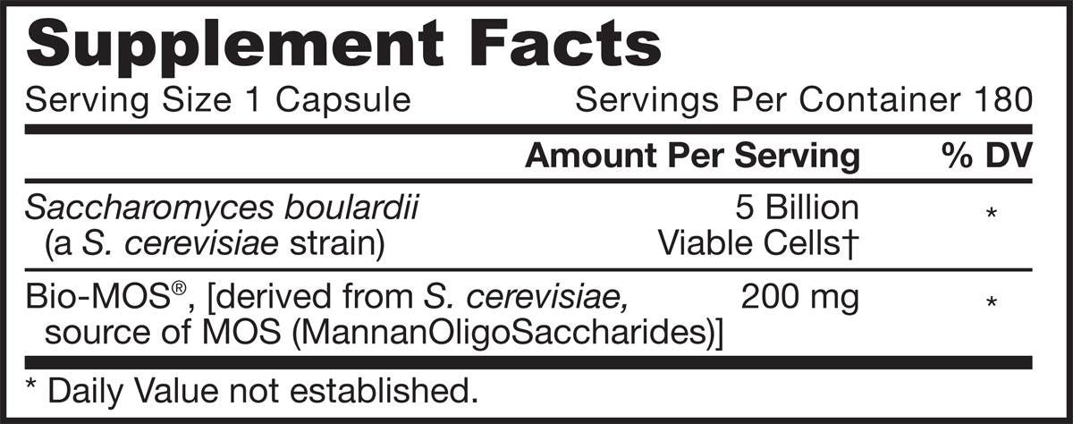 Saccharomyces boulardii + mos - 180 kapsul