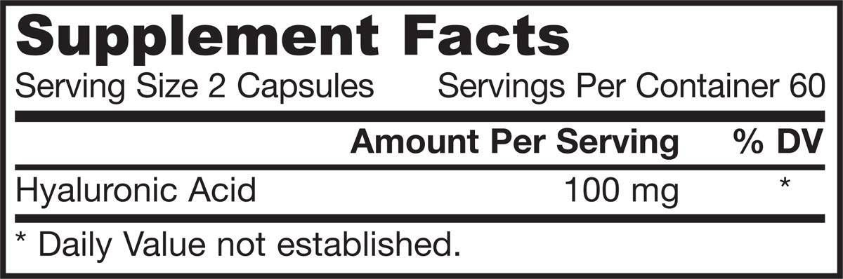 Hialuronska kislina 50 mg - 120 kapsul