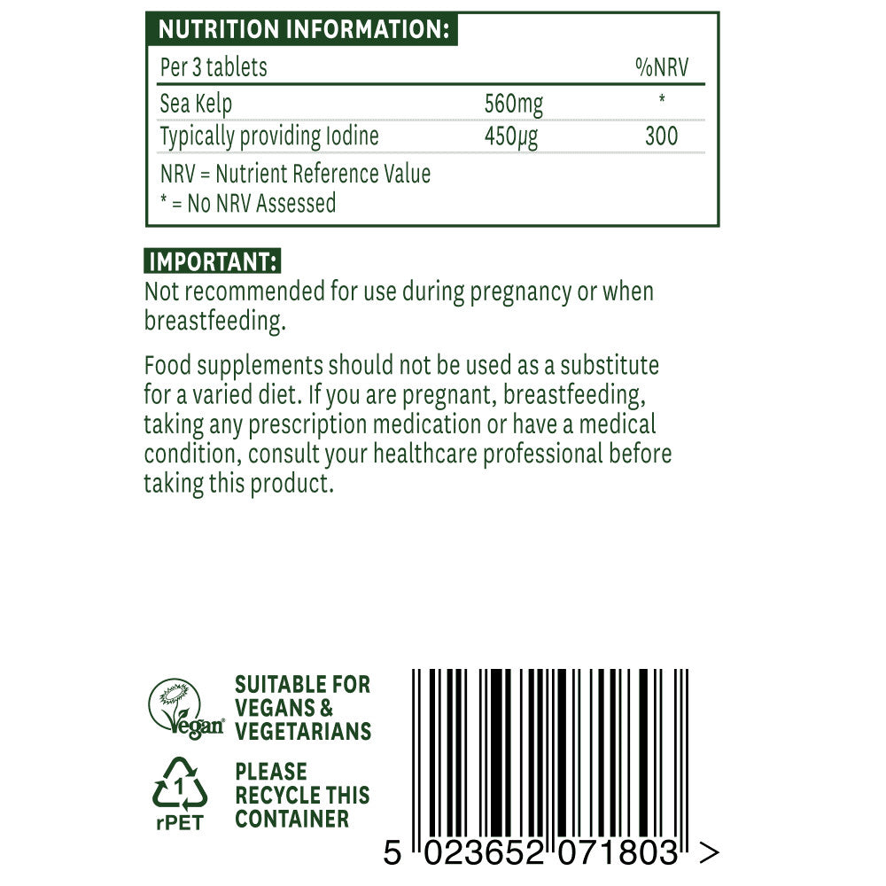 Morski alp (jod - 150 mcg) 180 tablet narave